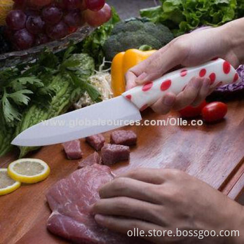 Special Technology Water-transfer Handle Ceramic Chef Knife